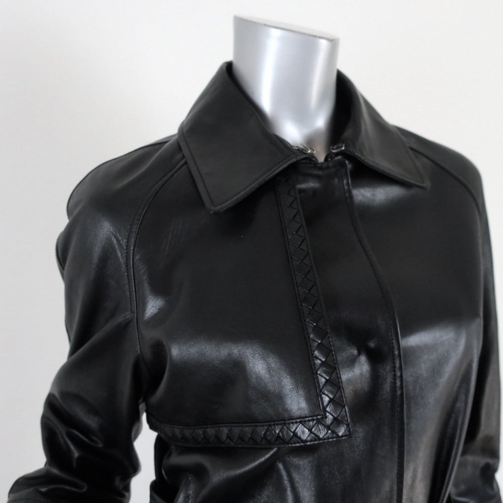 Bottega Veneta Leather Trench Coat - Picture 3 of 10